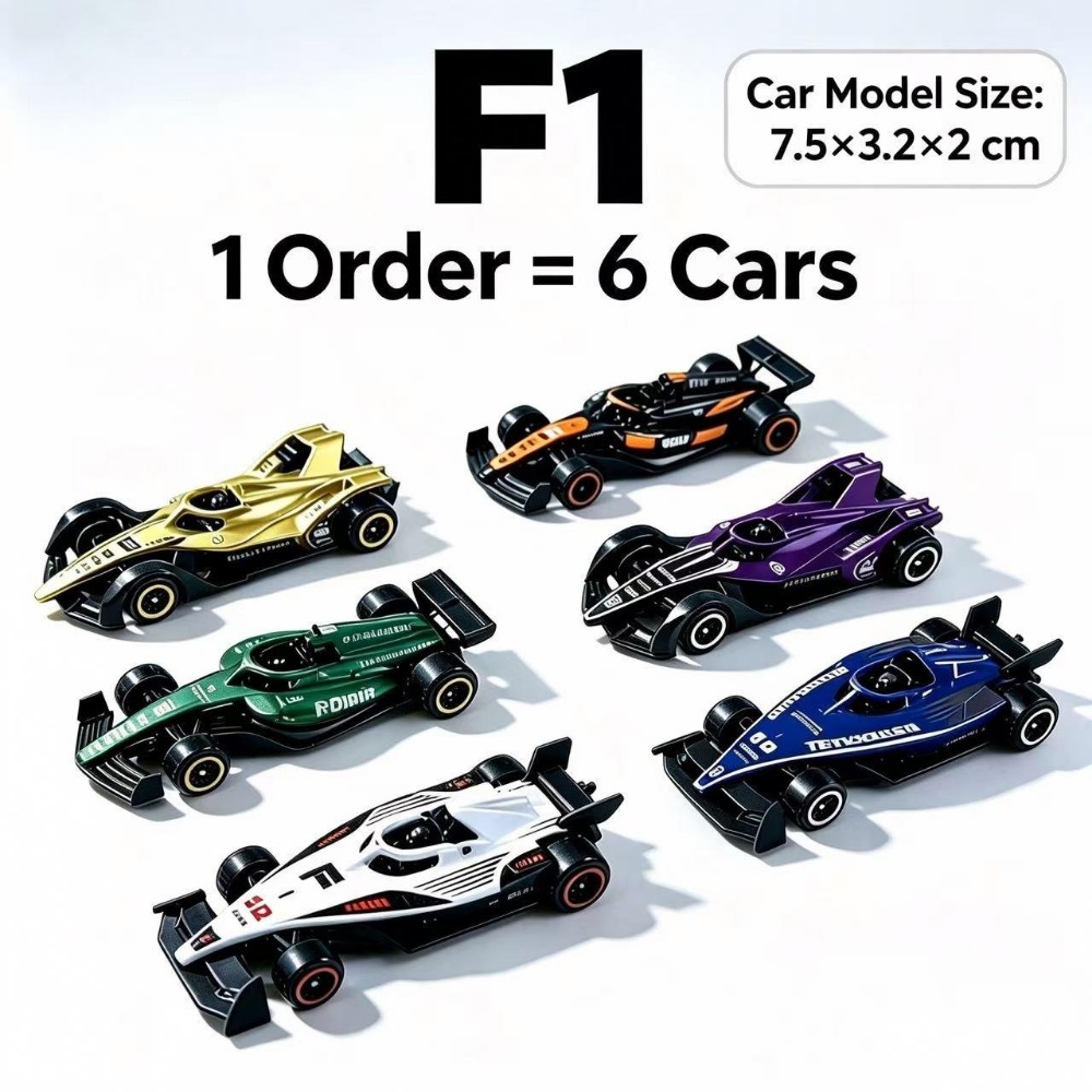 Kids Toys Xmas - Satu set berisi 6 model mobil
