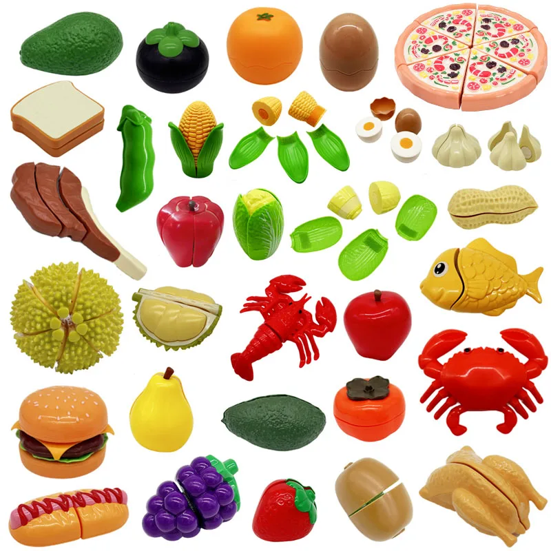 Kids Toys Kitchen Set - Montesori rumah bermain pemotong buah Pitaya