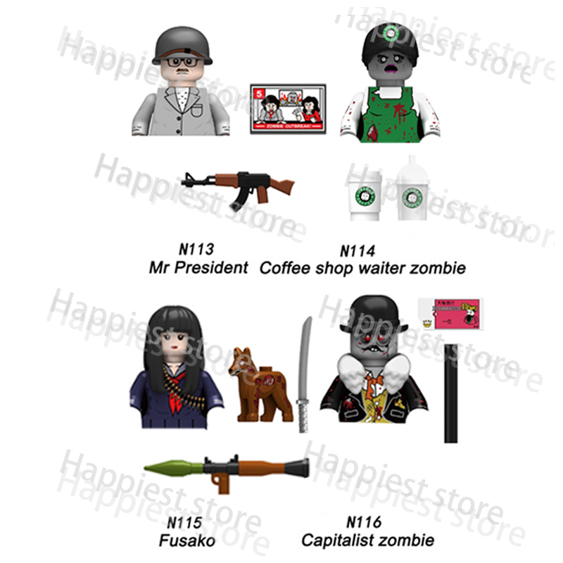 MOC Kota Halloween Zombie berj - Kids Zombie Toys ulasan dan harga